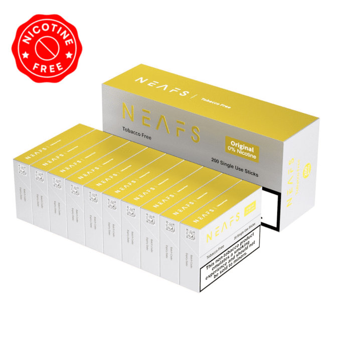 NEAFS Original Nicotine Free Sticks - Carton (200 Sticks)