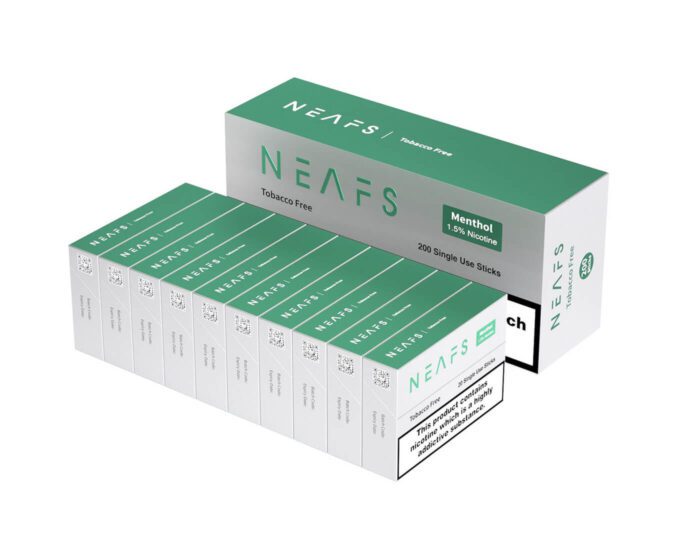NEAFS Mentol 1,5%-os nikotinos rudacskák - karton (200 db)